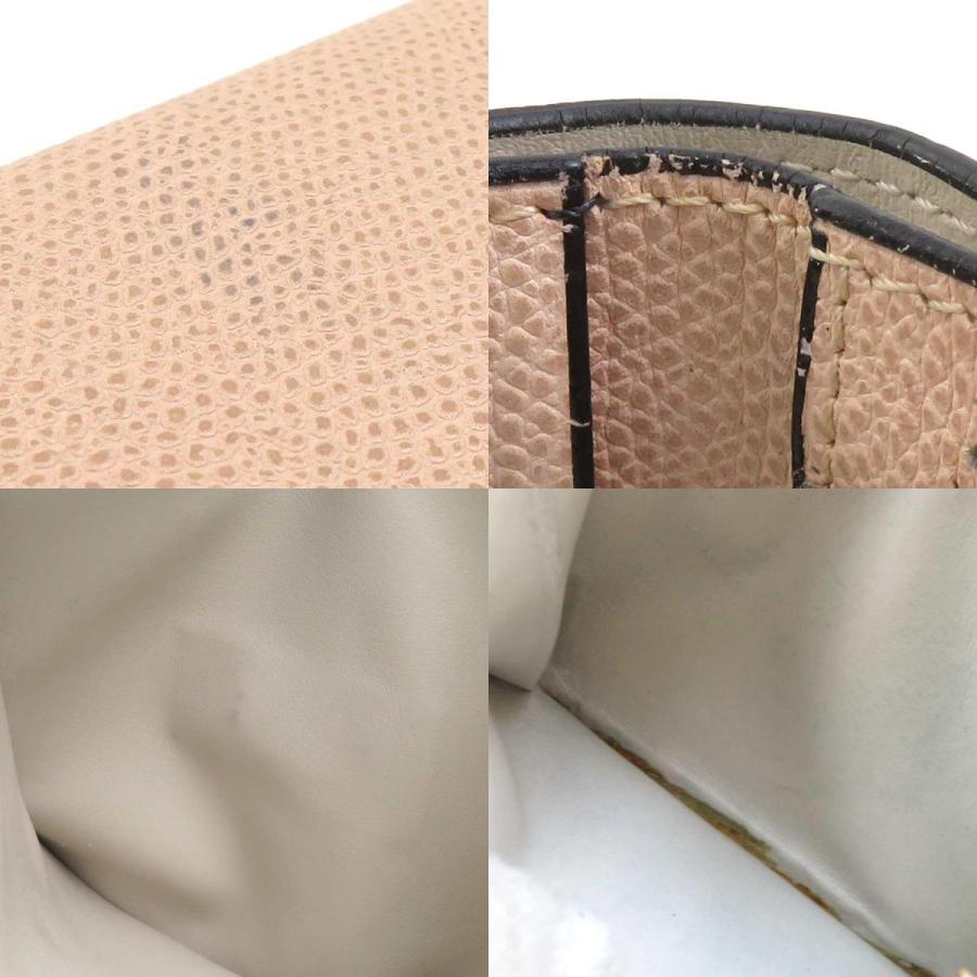 美品 ヴァレクストラ イジィデ レザー コンパクトウォレット グレージュ Valextra（ヴァレクストラ） 二つ折り財布 Iside イジィデ