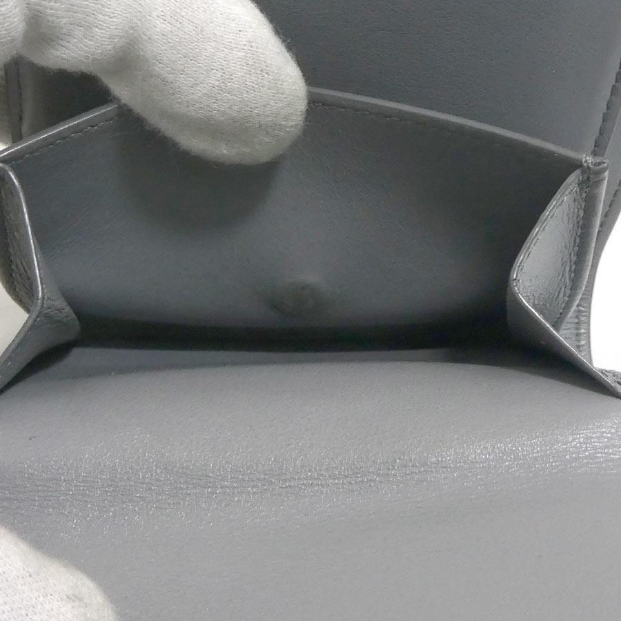 セリーヌ 3つ折り財布美品  グレー レザー CELINE（セリーヌ） 財布/ミニ財布 レディース 三つ折り財布 グレー