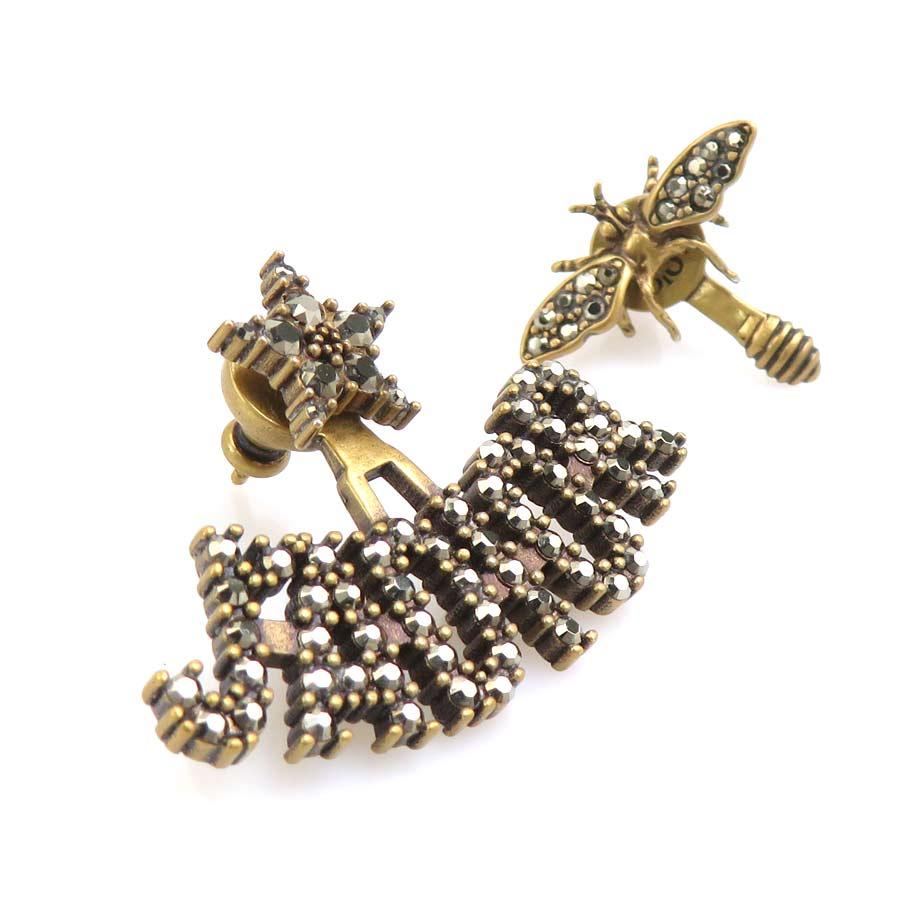 クリスチャンディオール Christian Dior ピアス JA DIOR 蜂モチーフ