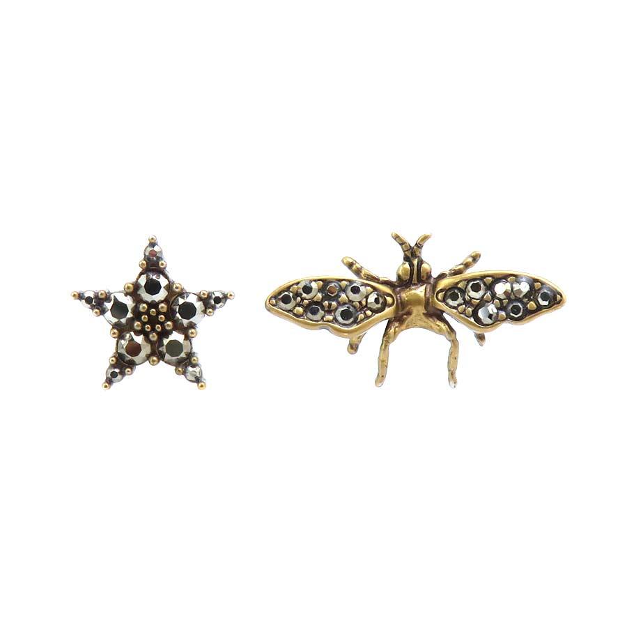 クリスチャンディオール Christian Dior ピアス JA DIOR 蜂モチーフ