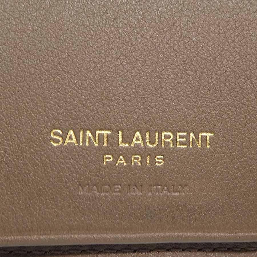 サンローラン SAINT LAURENT キーケース レザー ブラウン : ブランド