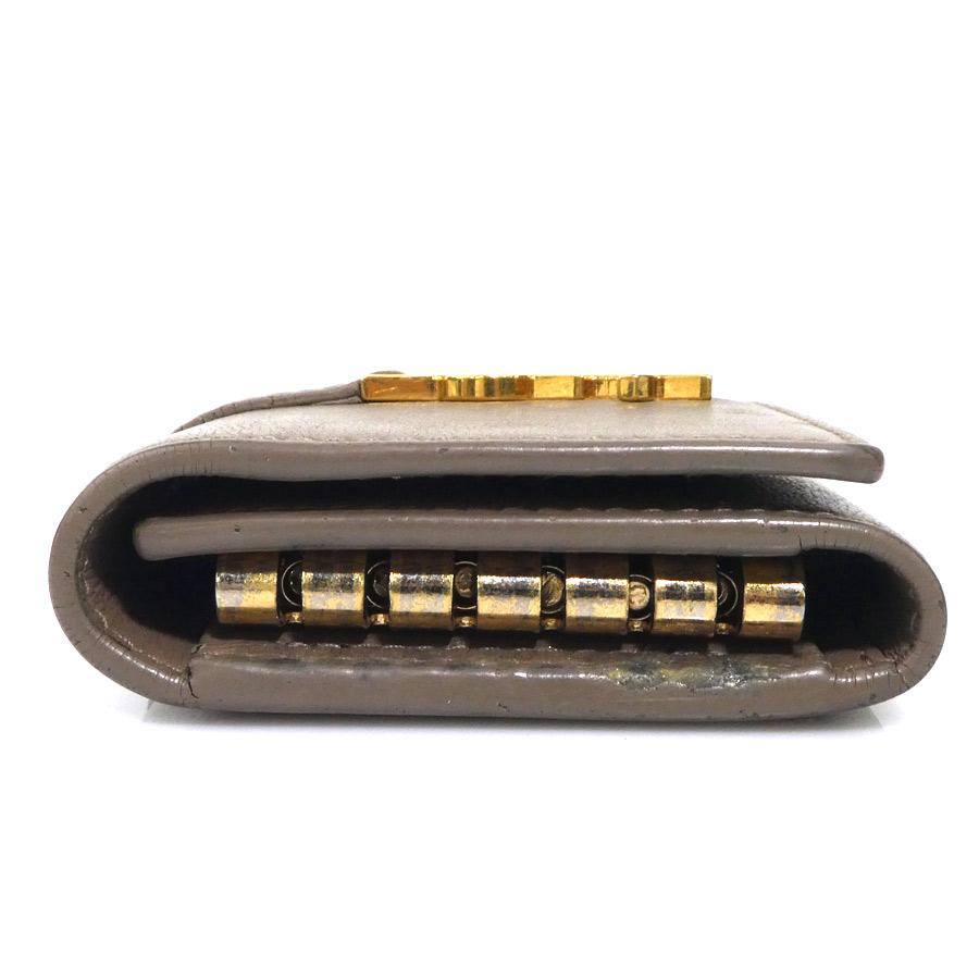 サンローラン SAINT LAURENT キーケース レザー ブラウン : ブランド