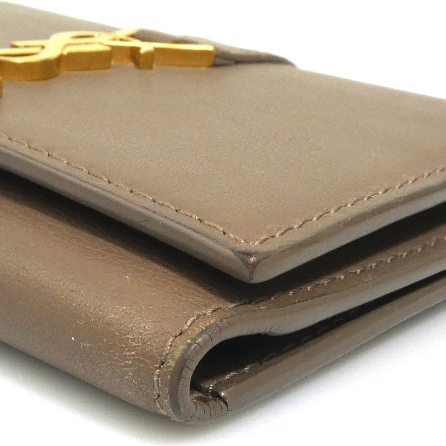 サンローラン SAINT LAURENT キーケース レザー ブラウン : ブランド