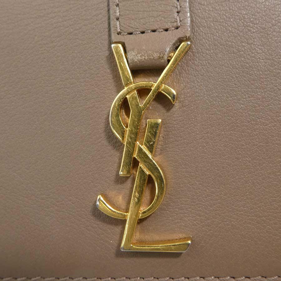サンローラン SAINT LAURENT キーケース レザー ブラウン : ブランド