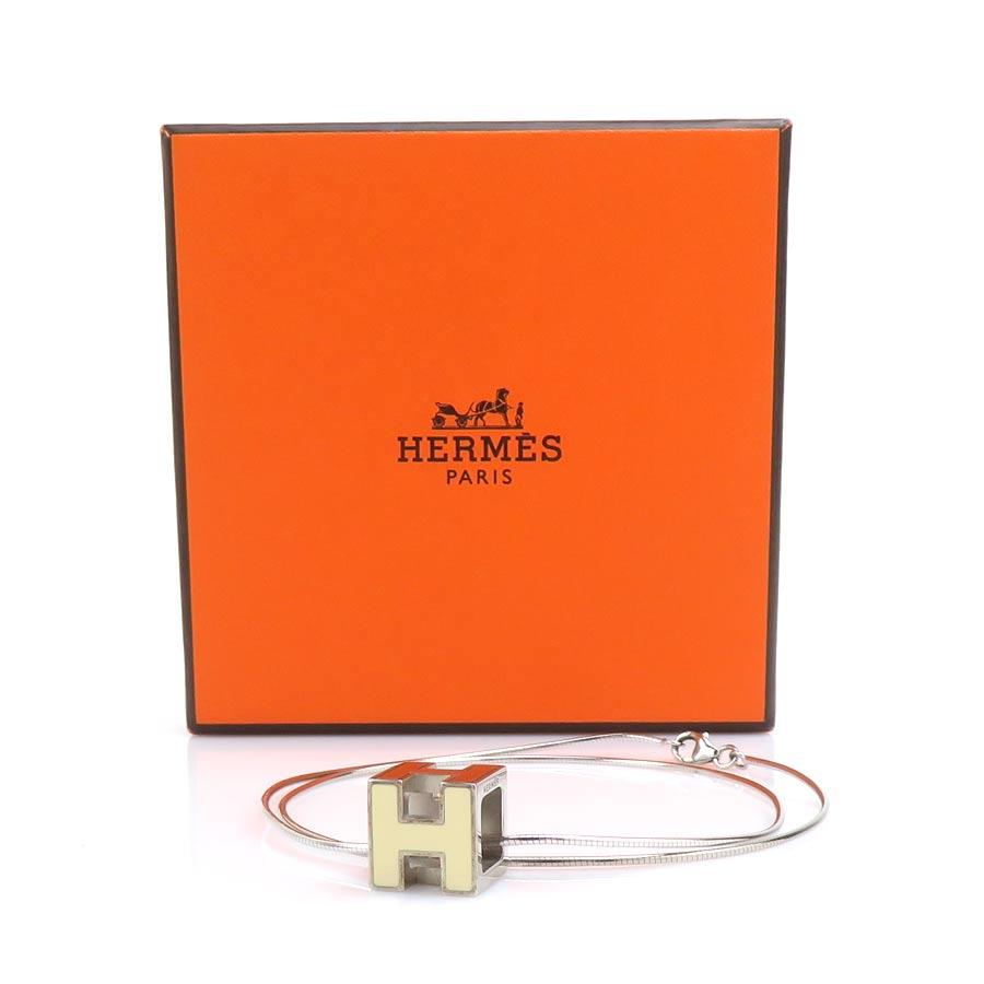 HERMES（エルメス） ネックレス カージュドアッシュ Hキューブ メタル