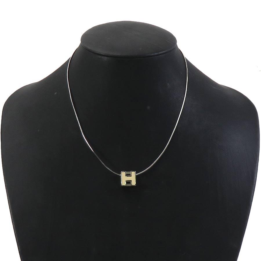 HERMES（エルメス） ネックレス カージュドアッシュ Hキューブ メタル