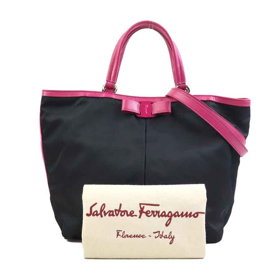 激レア美品✨ サルヴァトーレフェラガモ ハンドバッグ ヴァラリボン ギャザー サルヴァトーレフェラガモ Salvatore Ferragamo ハンドバッグ