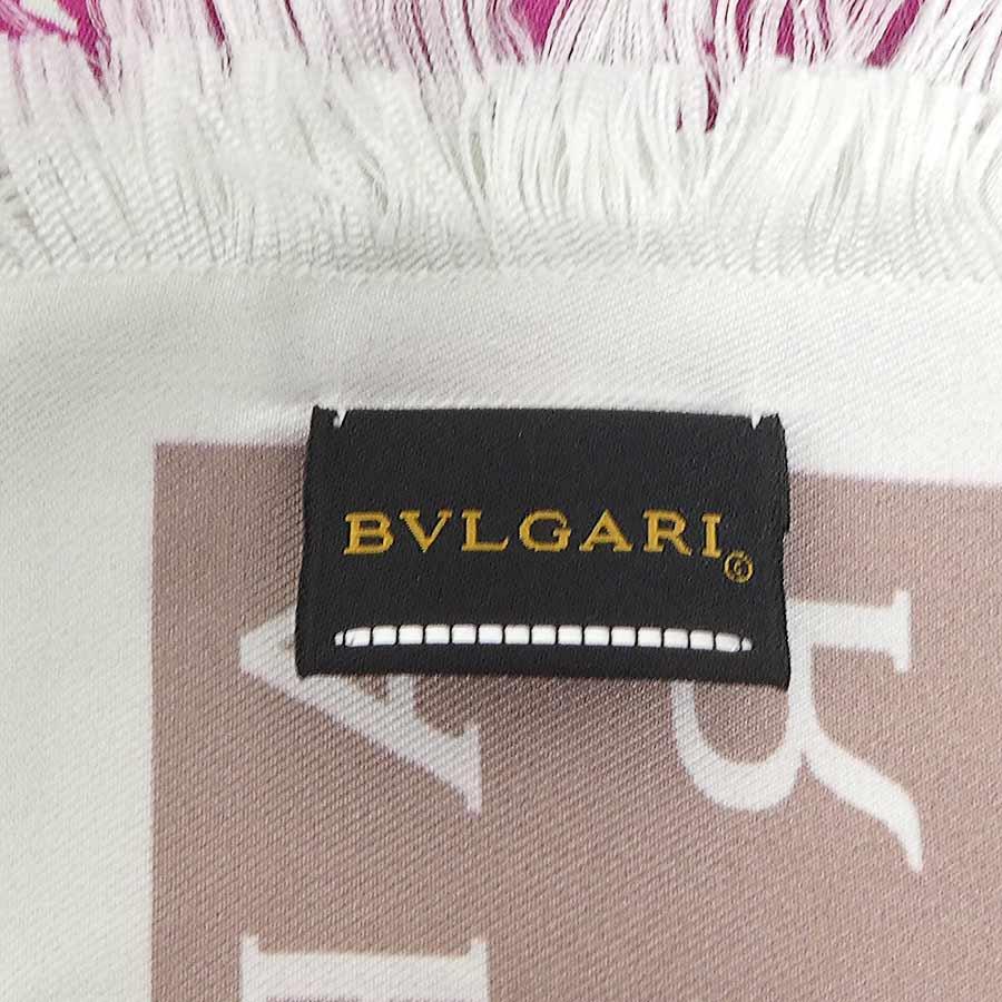 BVLGARI シルクストール ピンク　新品未使用 BVLGARI（ブルガリ） ストール シルク ピンク系 : ブランドバリュー