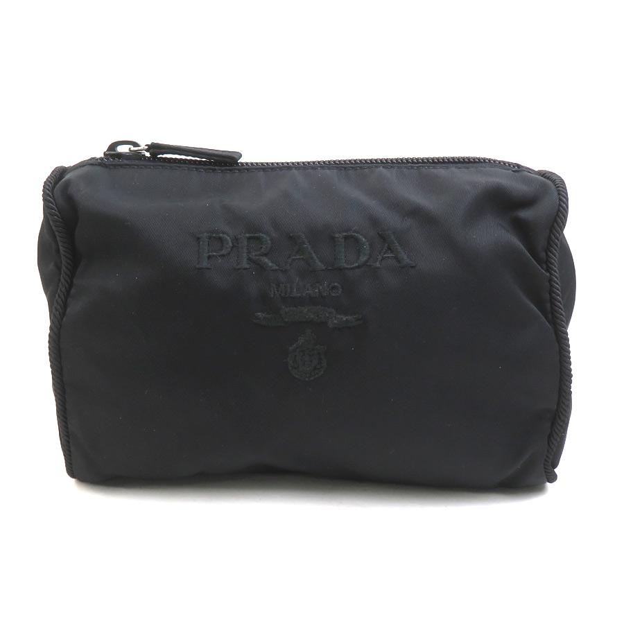 PRADA プラダ ブラック ナイロン ポーチ 黒 ブラック PRADA（プラダ） ポーチ ナイロン ブラック : ブランドバリュー - 通販