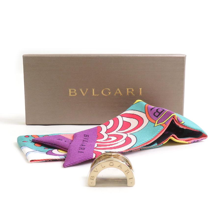 スカーフ『ブルガリ　BVLGARI』 BVLGARI（ブルガリ） スカーフ スカーフリング シルク/メタル マルチ