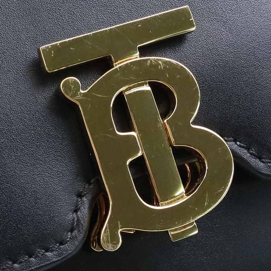バーバリー BURBERRY ウエストバッグ ベルトバッグ レザー ブラック_10