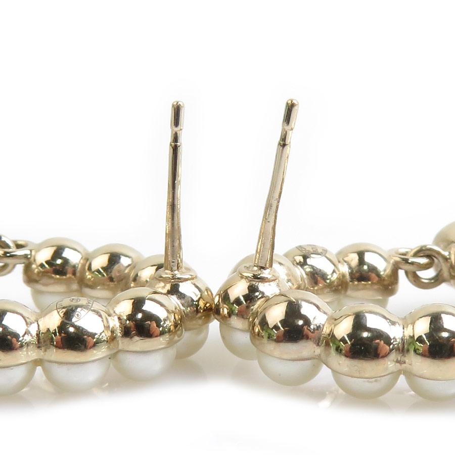 CHANEL シャネル ピアス パール ゴールド CHANEL（シャネル） ピアス マトラッセ メタル/フェイクパール