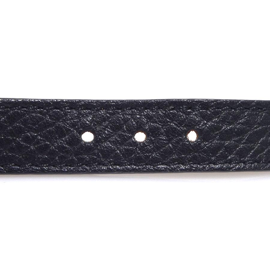 ルイ ヴィトン LOUIS VUITTON ブレスレット ブラスレ LV レザー/メタル ブラック_5