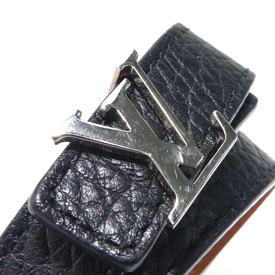 ルイ ヴィトン LOUIS VUITTON ブレスレット ブラスレ LV レザー/メタル ブラック_7