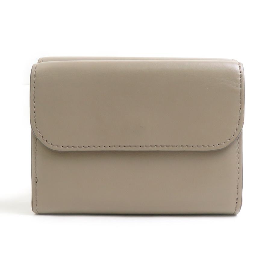 クロエ Chloe 二つ折り財布 レザー ベージュ レディース 送料無料【中古】 h32070a Chloe（クロエ） 二つ折り財布 レザー ベージュ : ブランドバリュー