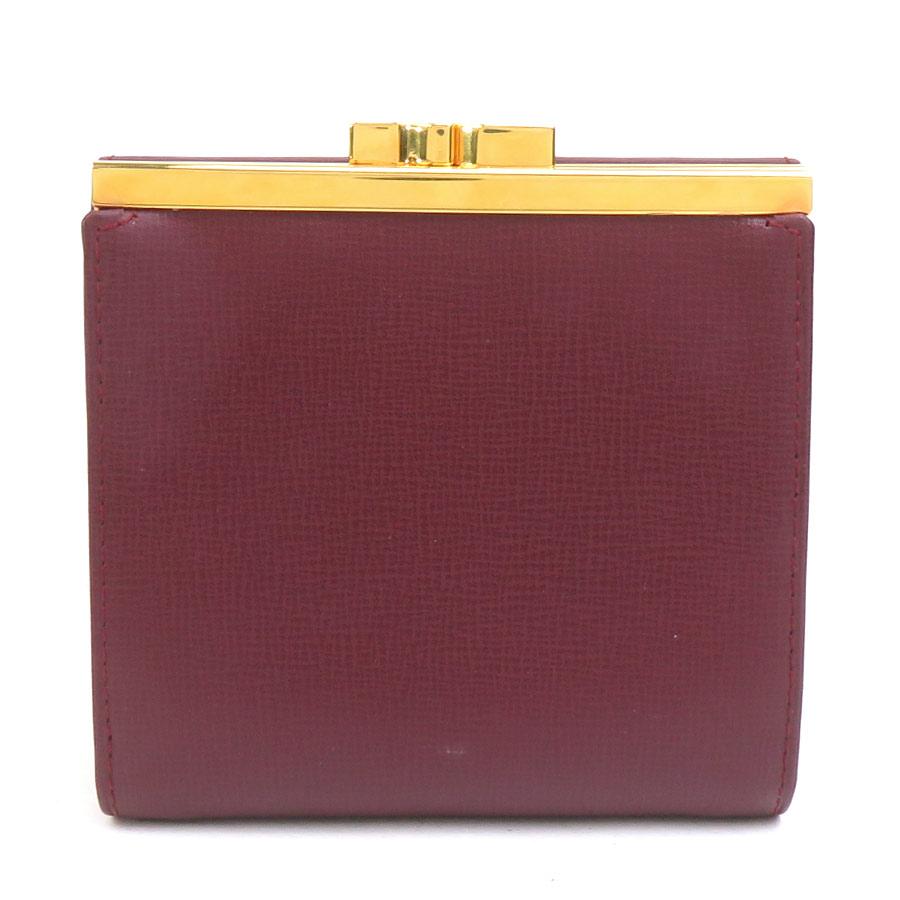 Cartier（カルティエ） 二つ折り財布 マストライン レザー ボルドー