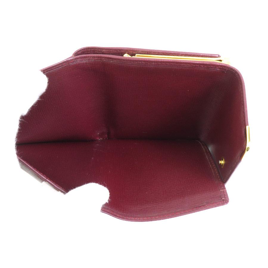Cartier（カルティエ） 二つ折り財布 マストライン レザー ボルドー