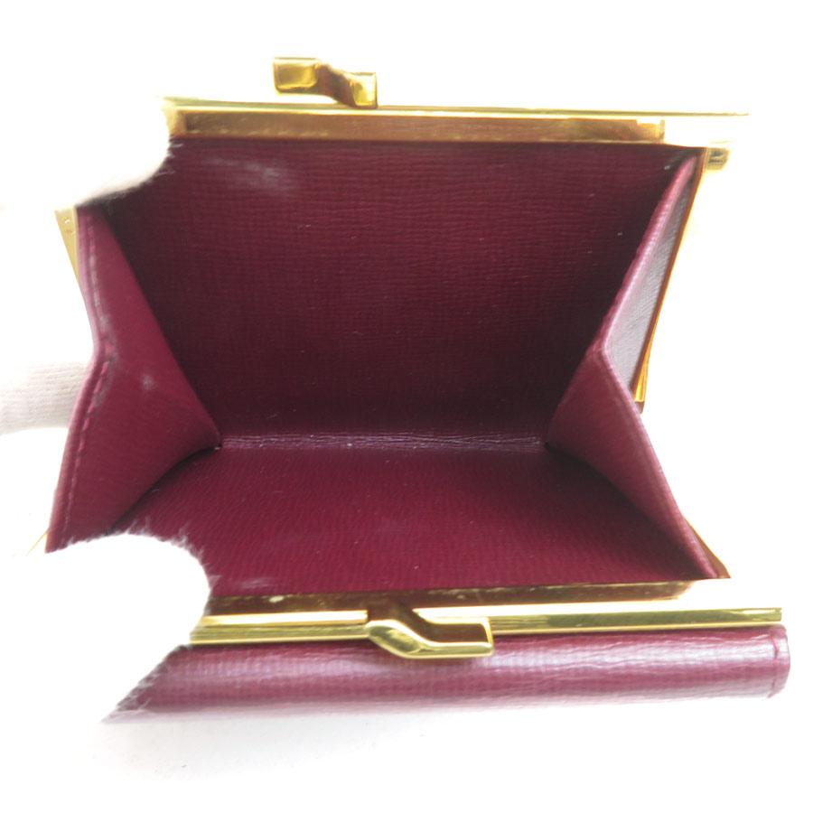 Cartier（カルティエ） 二つ折り財布 マストライン レザー ボルドー
