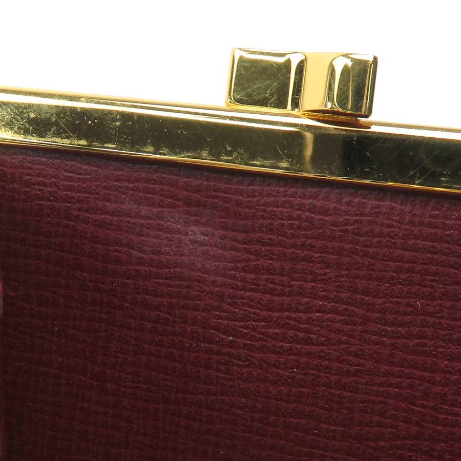 Cartier（カルティエ） 二つ折り財布 マストライン レザー ボルドー
