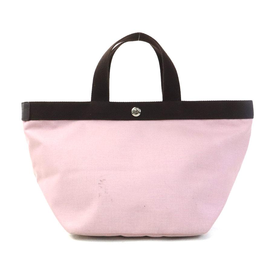 エルベ シャプリエ Herve Chapelier ハンドバッグ ナイロン ピンク