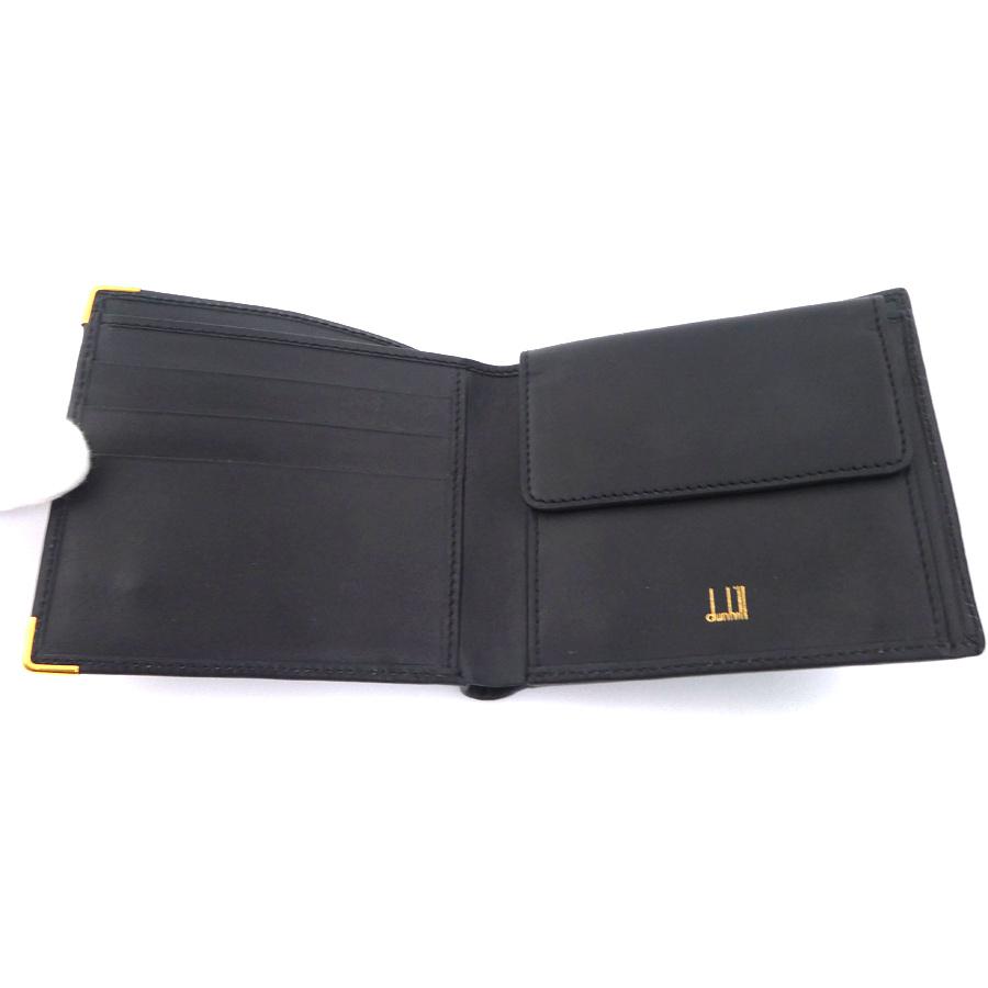 dunhill（ダンヒル） 二つ折り財布 レザー ブラック : ブランド
