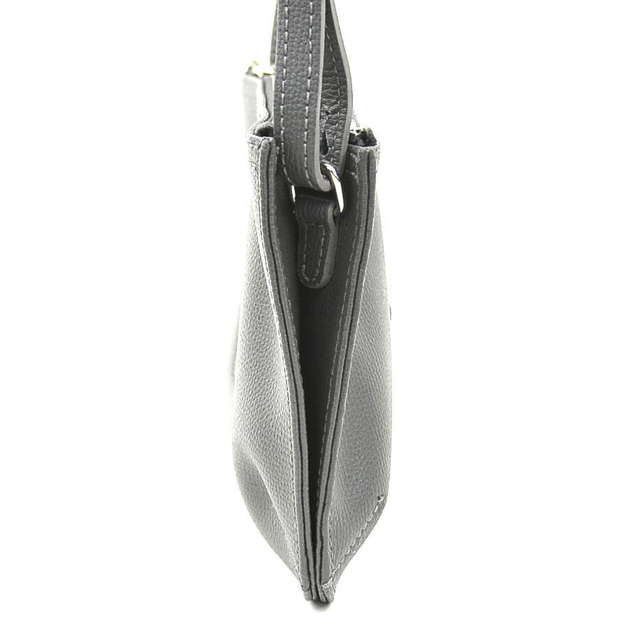 LONGCHAMP（ロンシャン） ショルダーバッグ レザー グレー : ブランド 