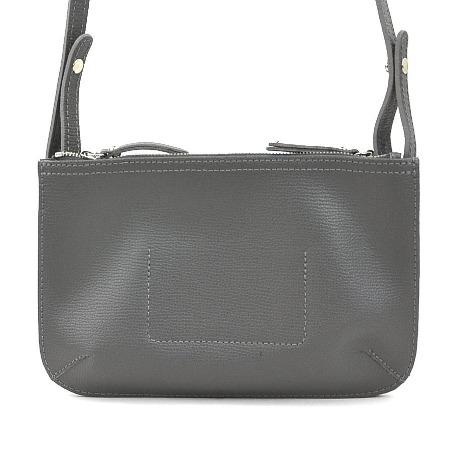 LONGCHAMP（ロンシャン） ショルダーバッグ レザー グレー : ブランド 
