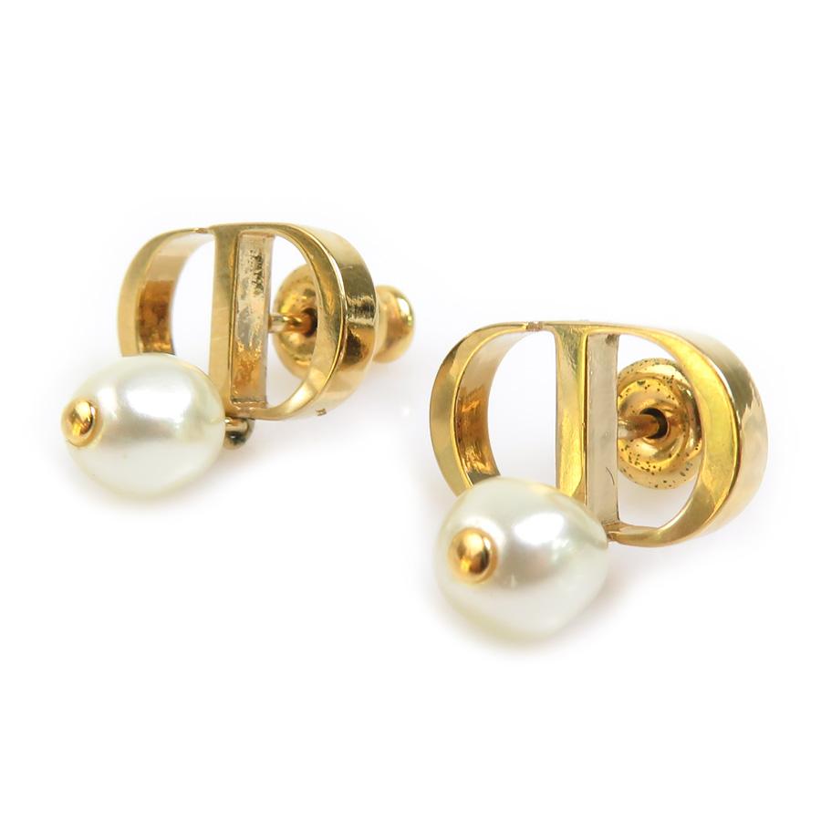 クリスチャンディオール Christian Dior ピアス メタル/フェイクパール