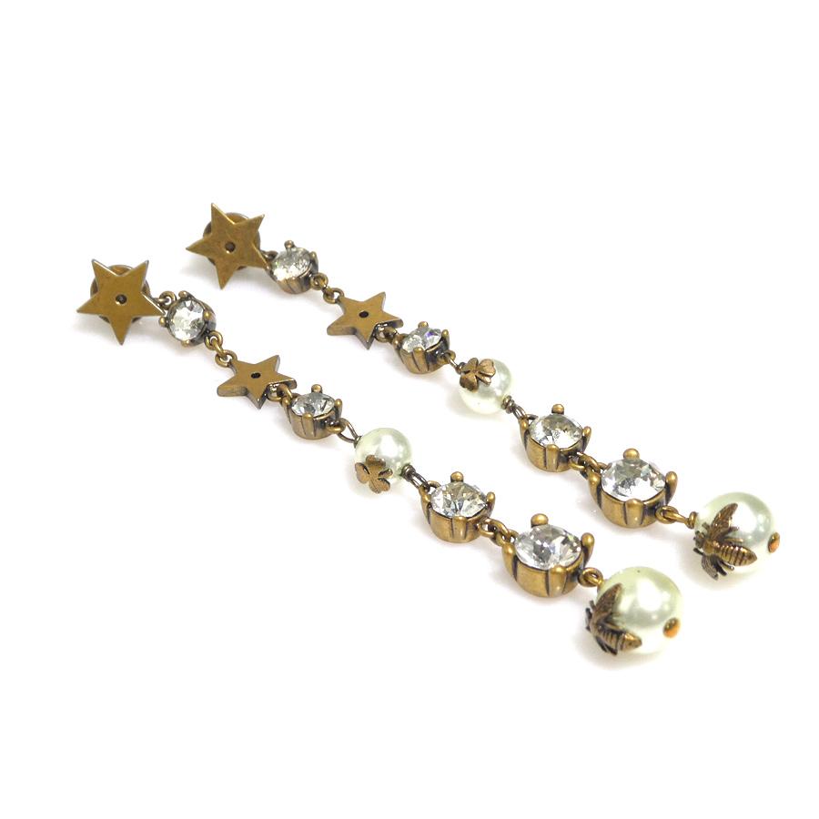 Dior ゴールドパールピアス クリスチャンディオール Christian Dior ピアス メタル/フェイクパール