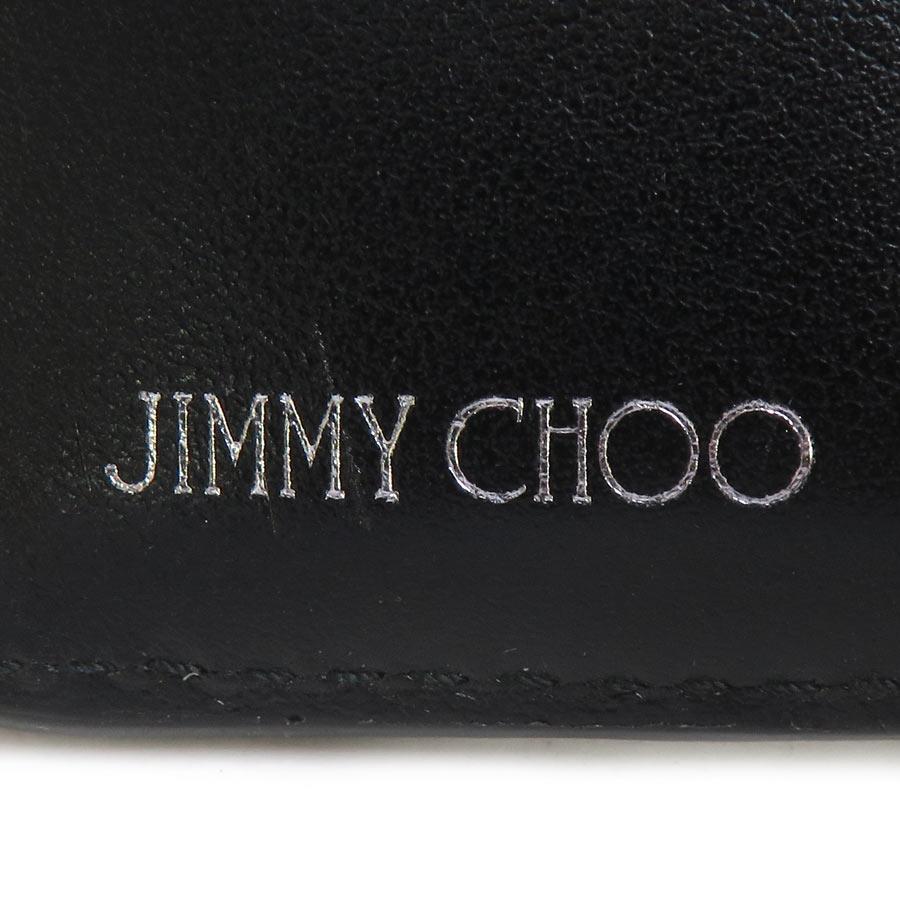JIMMY CHOO 二つ折り財布 ブラック ジミーチュウ JIMMY CHOO 二つ折り財布 レザー/メタル ブラック