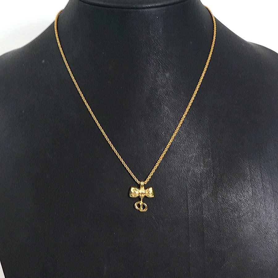 Christian Dior クリスチャンディオール メタルネックレス クリスチャンディオール Christian Dior ネックレス メタル ゴールド