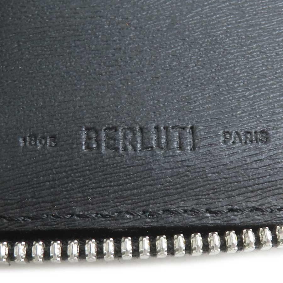 ベルルッティ Berluti ラウンドファスナー長財布 レザー ブラック