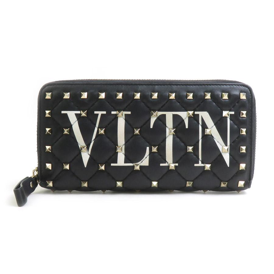 未使用級】ヴァレンティノ VLTN　ロングウォレット　ラウンドファスナー　長財布 ヴァレンティノ ガラヴァーニ Valentino Garavani ラウンドファスナー