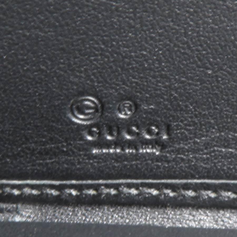 GUCCI（グッチ） ラウンドファスナー長財布 レザー ブラック