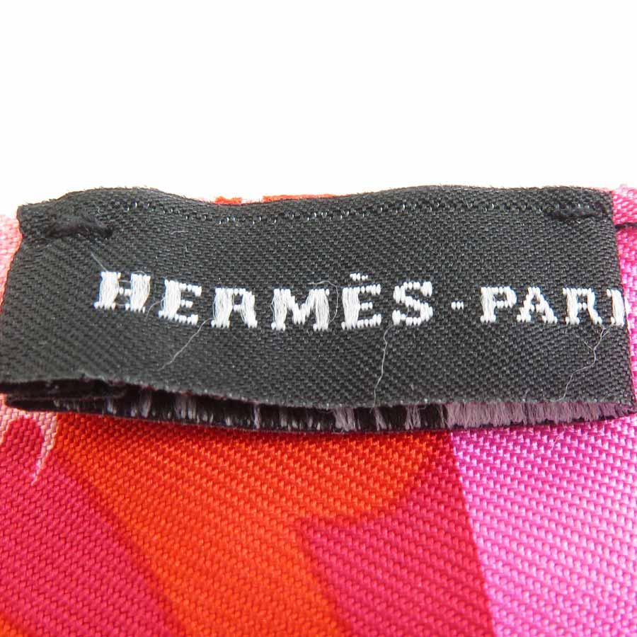 HERMES（エルメス） スカーフ ツイリー シュバル ホース シルク ピンク