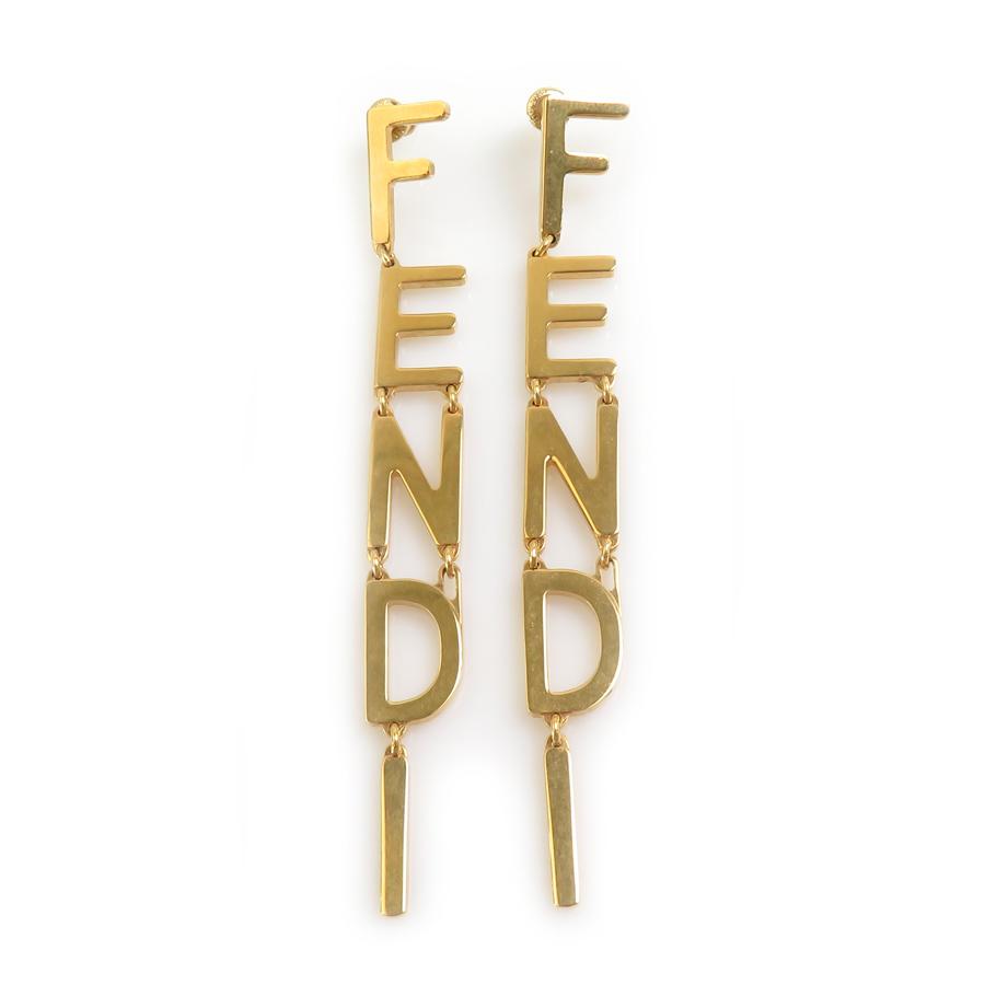FENDI（フェンディ） ピアス ドロップピアス メタル ゴールド