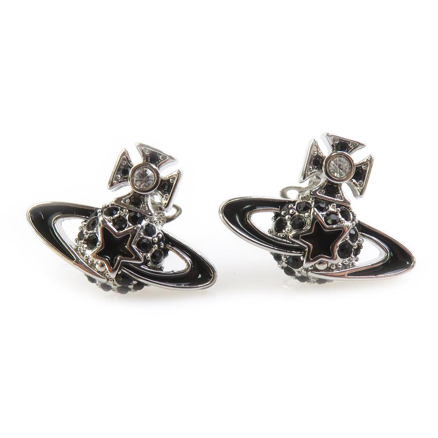 Vivienne Westwood メタルピアスブラック ヴィヴィアンウエストウッド Vivienne Westwood ピアス メタル