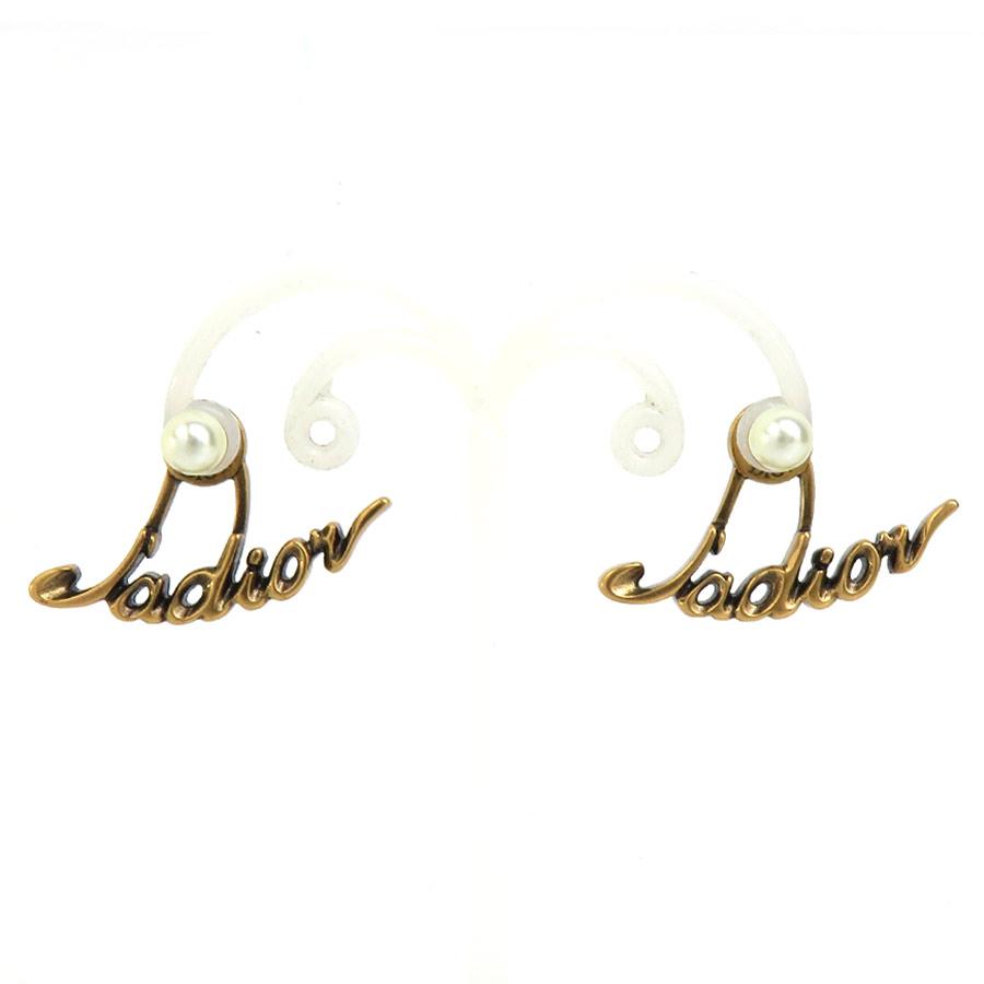 クリスチャンディオール Christian Dior ピアス Ja dior メタル