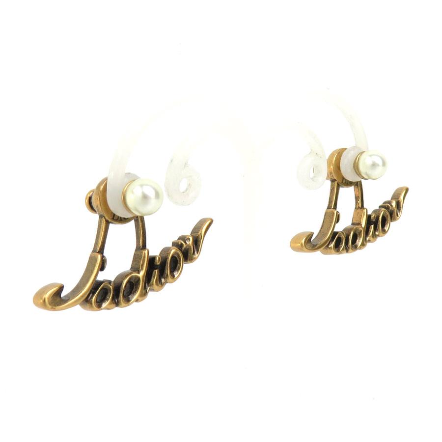 クリスチャンディオール Christian Dior ピアス Ja dior メタル