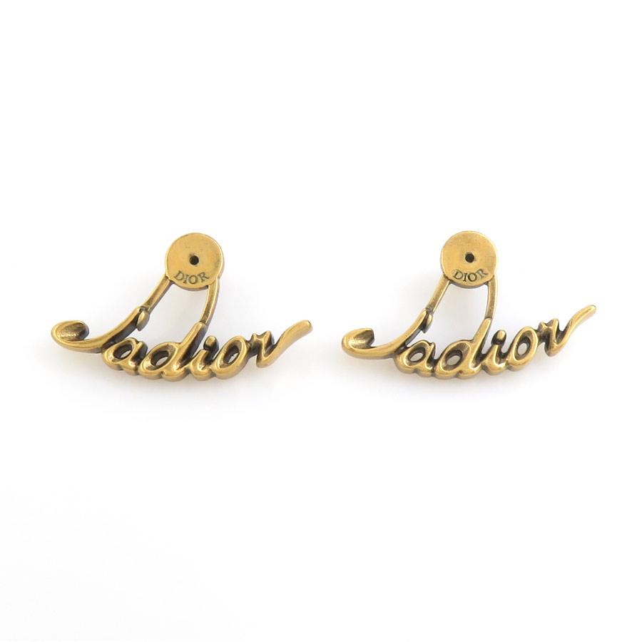 クリスチャンディオール Christian Dior ピアス Ja dior メタル