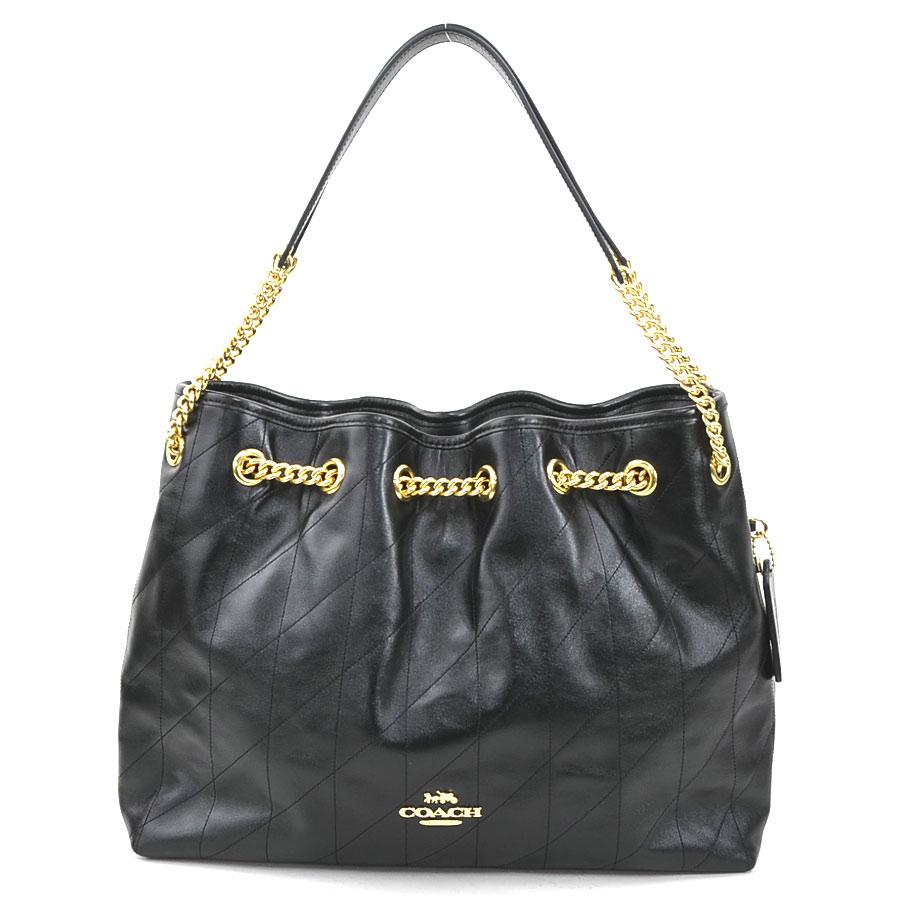 COACH（コーチ） ショルダーバッグ レザー ブラック : ブランド