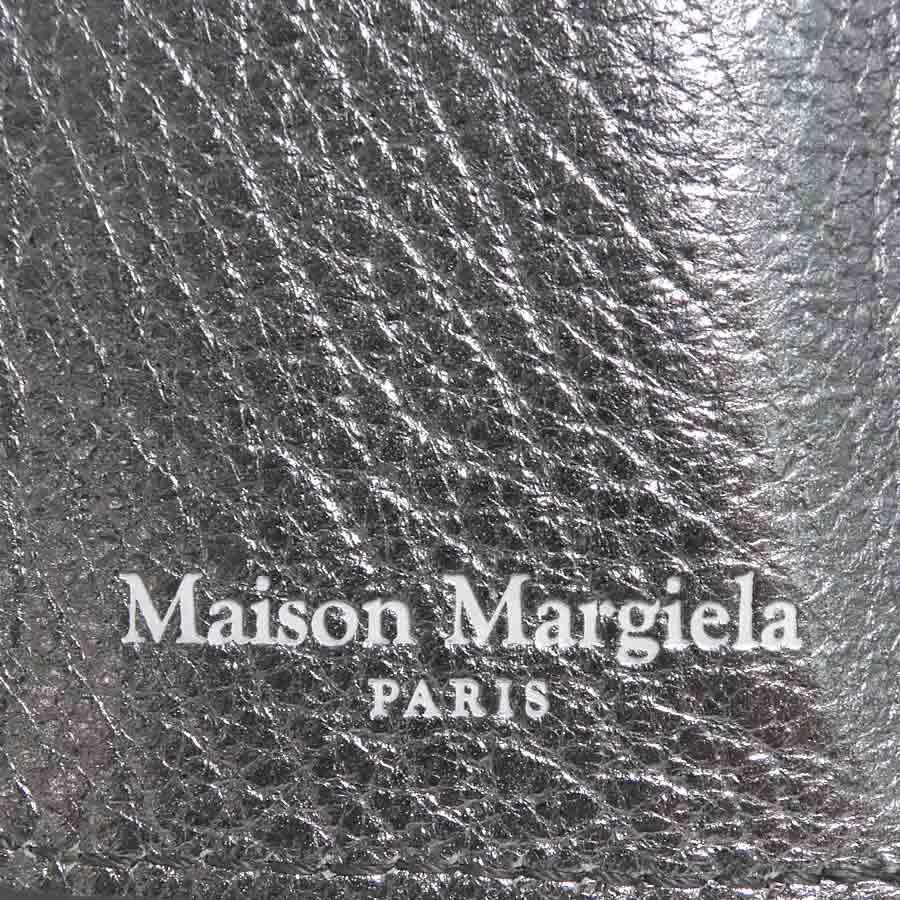 メゾンマルジェラ Maison Margiela 三つ折り財布 レザー シルバー