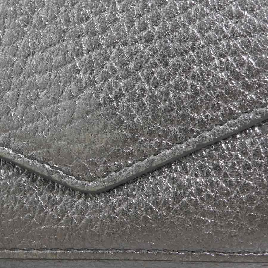 メゾンマルジェラ Maison Margiela 三つ折り財布 レザー シルバー