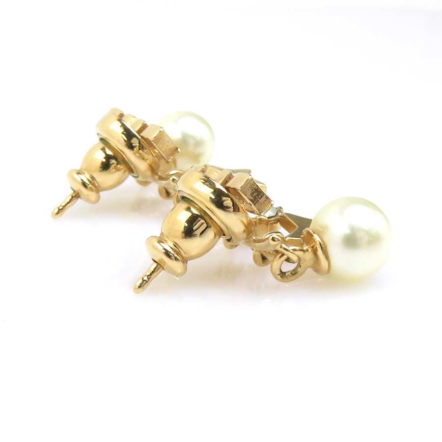 クリスチャンディオール Christian Dior ピアス メタル ゴールド