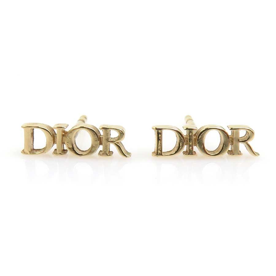 クリスチャンディオール Christian Dior ピアス メタル ゴールド
