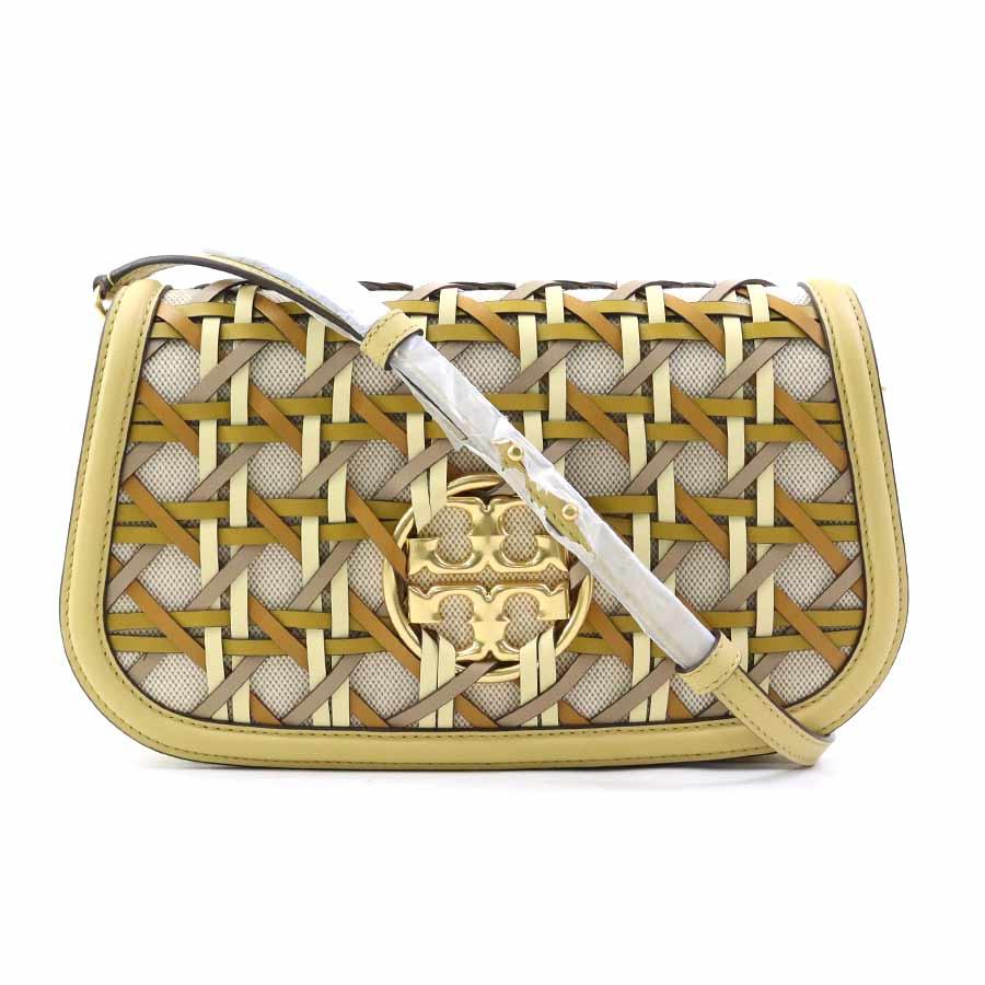 新品未使用Tory Burch ショルダーバッグ ブラウン　ベージュ TORY BURCH（トリーバーチ） ショルダーバッグ レザー/キャンバス
