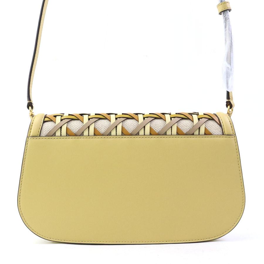 新品未使用Tory Burch ショルダーバッグ ブラウン　ベージュ TORY BURCH（トリーバーチ） ショルダーバッグ レザー/キャンバス