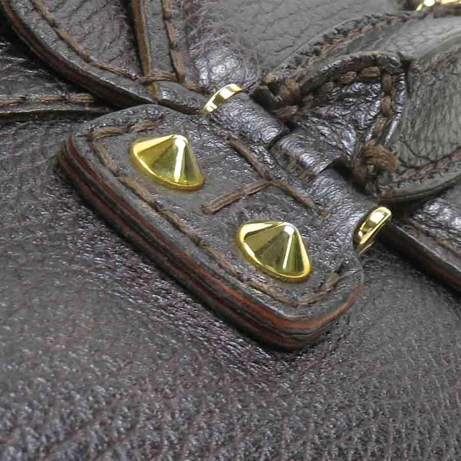 トッズ TOD'S ハンドバッグ レザー ブラウン : ブランドバリュー