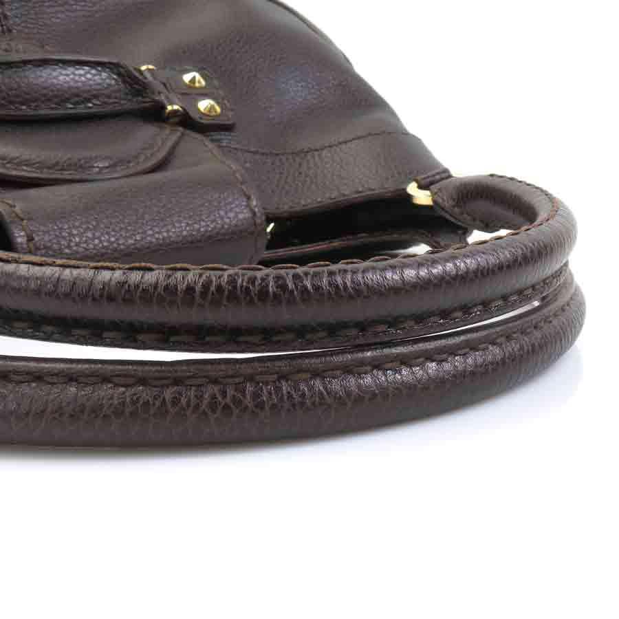 トッズ TOD'S ハンドバッグ レザー ブラウン : ブランドバリュー