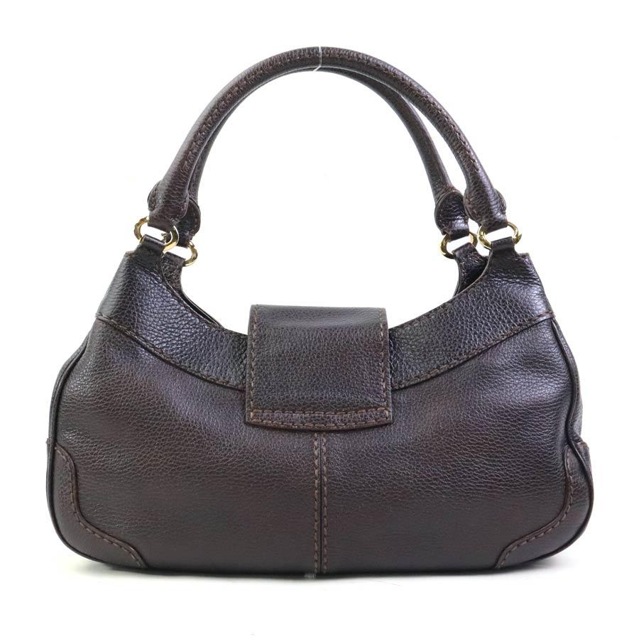 トッズ TOD'S ハンドバッグ レザー ブラウン : ブランドバリュー